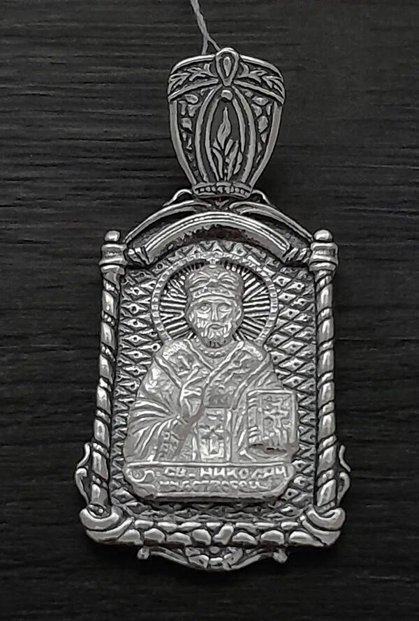 Срібний православний хрест 925 проби