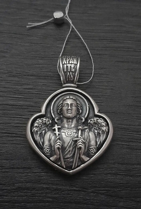 Срібний православний хрест 925 проби